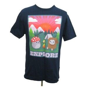 Squishmallows T-Shirt Mens Large Blue Short Sleeve Graphic Print 100% Cotton Top